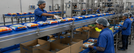 Double Deck Packing Conveyor System